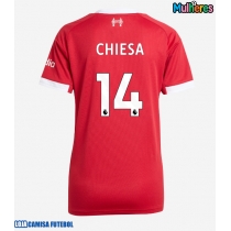 Camisa de Futebol Liverpool Federico Chiesa #14 Equipamento Principal Mulheres 2025-26 Manga Curta